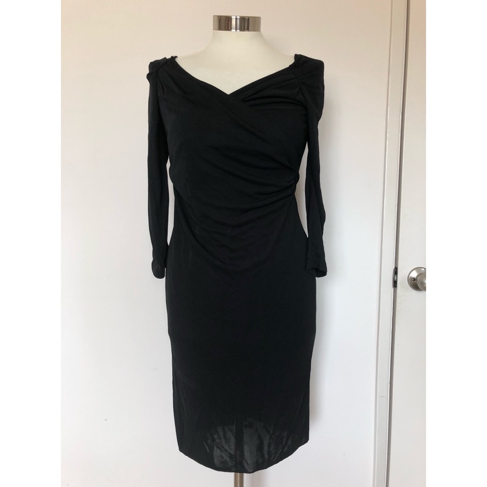 NWT Zara Crossover Black Dress Medium